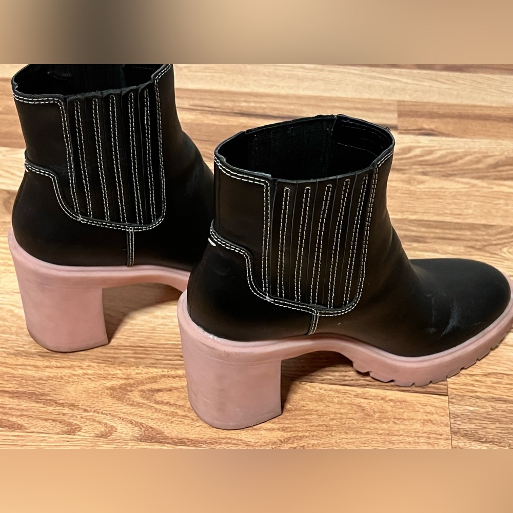 Dolce Vita Pink and Black Boots size 8.5